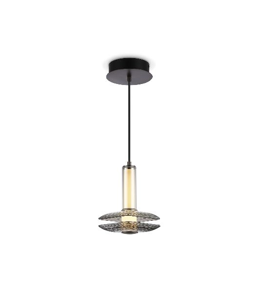 Подвесной светодиодный светильник Ambrella light LH31003 GR/SM серый/дымчатый 10W 3000K 150*150*240