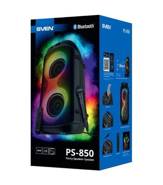 Портативная колонка Sven PS-850, черный