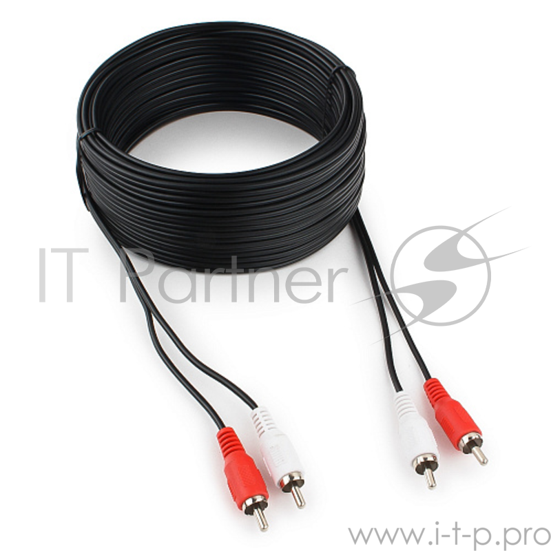 Кабель аудио Cablexpert CCA-2R2R-15M, 2xRCA - 2xRCA, 15м