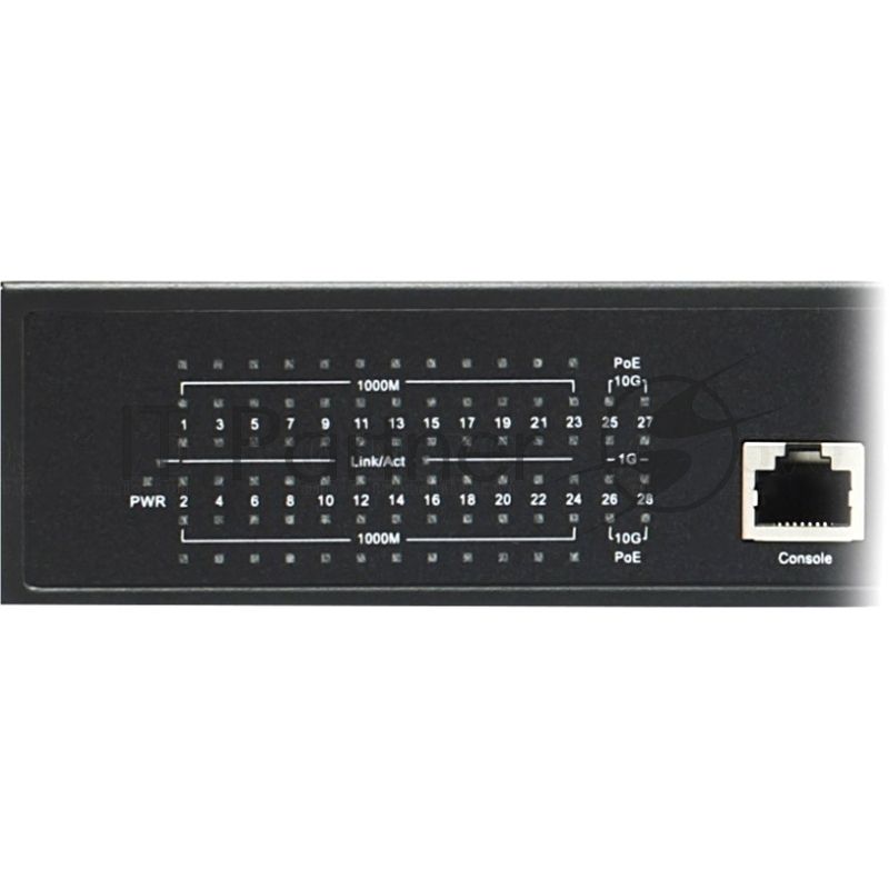 Гигабитный L3 PoE коммутатор на 28 портов, 24 *10/100/1000 Base-T PoE, 4*10G SFP+ Uplink, PoE на порт до 30W, суммарно до 400W OSNOVO