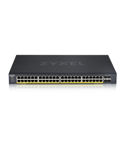 Коммутатор XGS1935-52HP, 52 Port Smart Managed PoE Switch, 48x Gigabit PoE and 4x 10G SFP+, hybrid mode, standalone or NebulaFlex Cloud, 375 Watt PoE