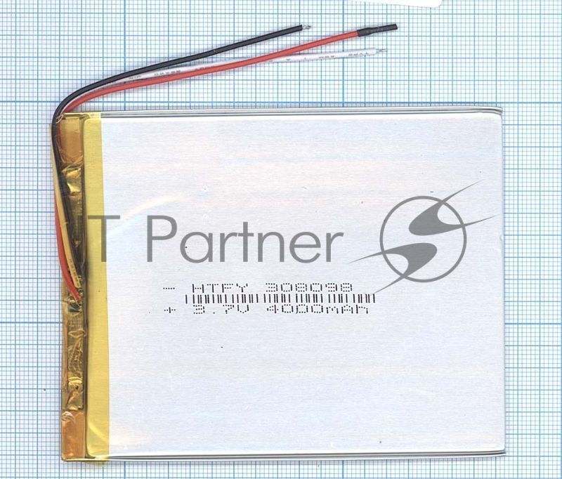 Аккумулятор Li-Pol (батарея) 3*80*98мм 3pin 3.7V/4000mAh