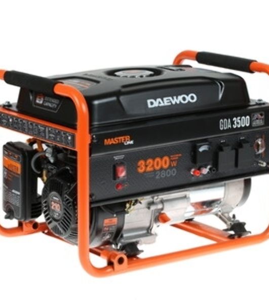 Генератор DAEWOO GDA 3500E 2.8/3.2 кВт 230В 208см3 7.0лс 15л 2х230В 42кг