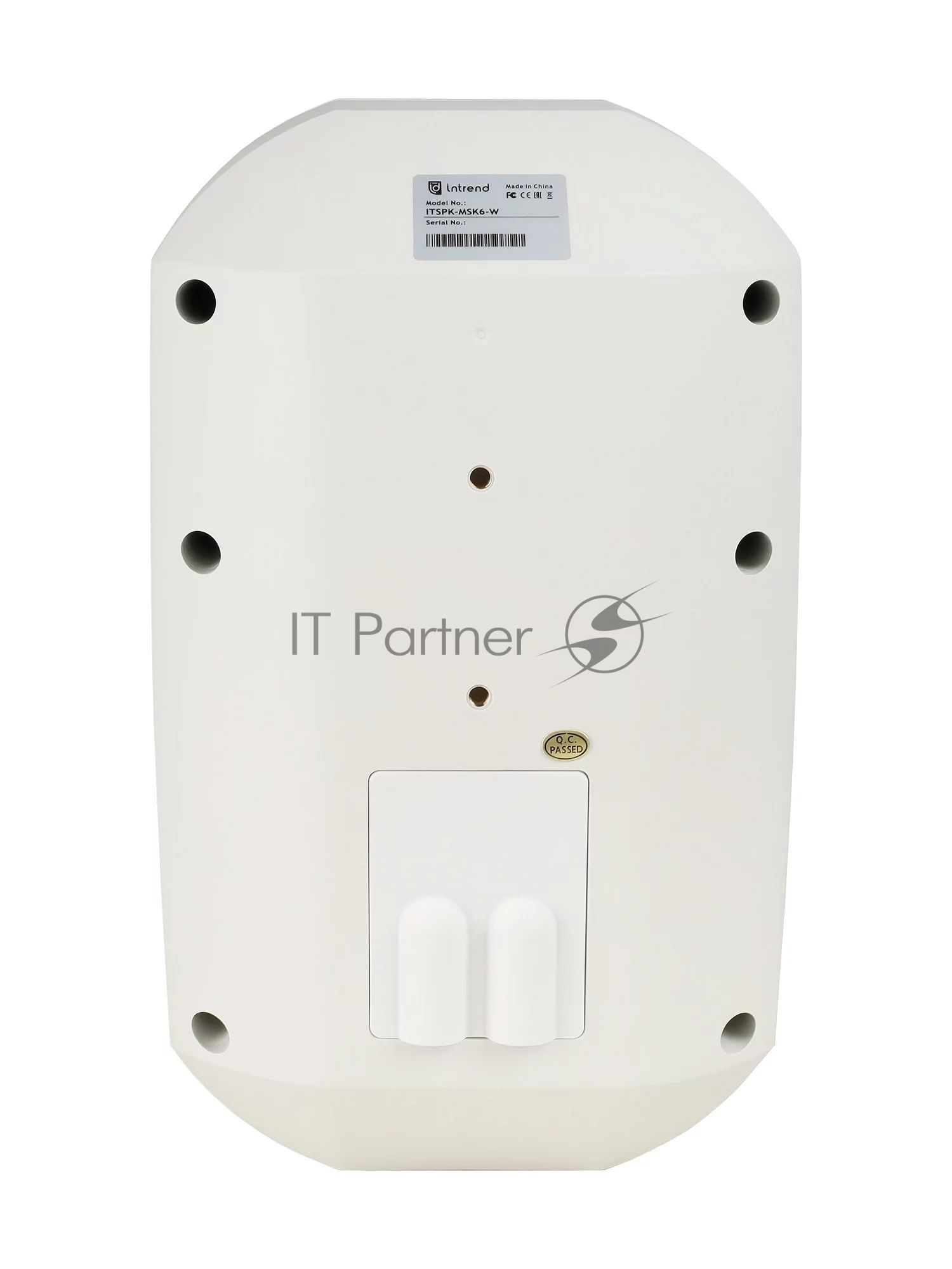 Акустическая система Intrend ITSPK-MSK6-W двухполосная, корпусная: 6"СЧ, 1"ВЧ, 7.5Вт/15Вт/30Вт/60Вт 100V/70V/8Ом, IP66. Корпус полипропилен, алюминиевый гриль. Цвет белый. Крепление в комплекте. (в упаковке 2шт, цена указана за 1шт)