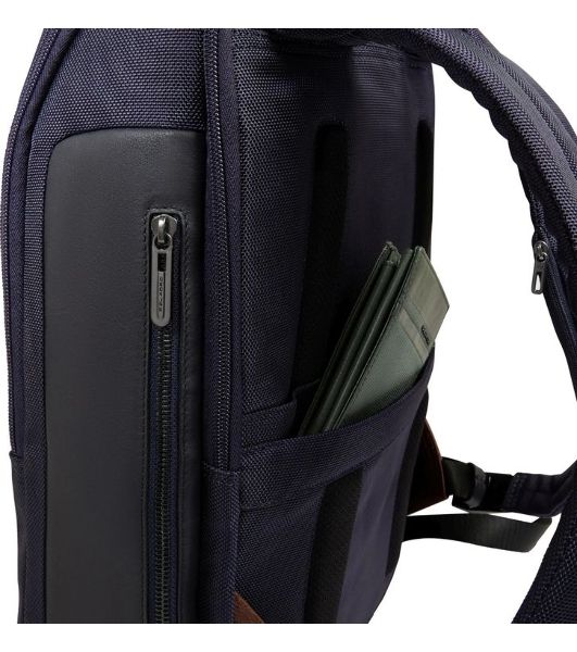 Рюкзак мужской Piquadro Brief2 CA4818BR2/BLUCU темно-синий/коричневый нейлон/натур.кожа