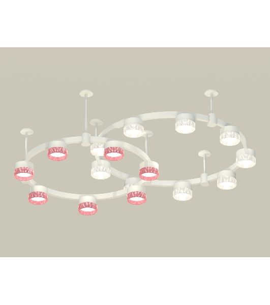 Светильник Ambrella light XR92211210/16 SWH/CL/PI белый песок/прозрачный/розовый GX53