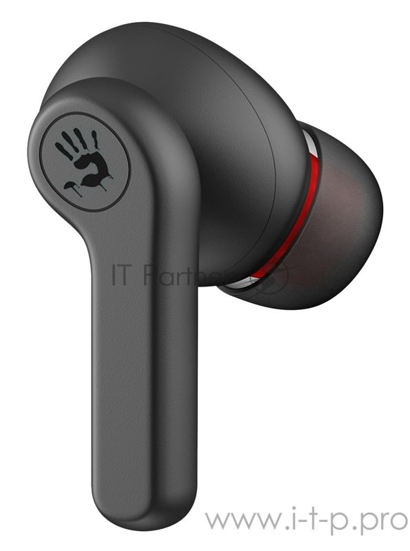 Наушники TWS A4Tech Bloody M30 черный/красный, внутриканальные, Bluetooth, до 22 ч