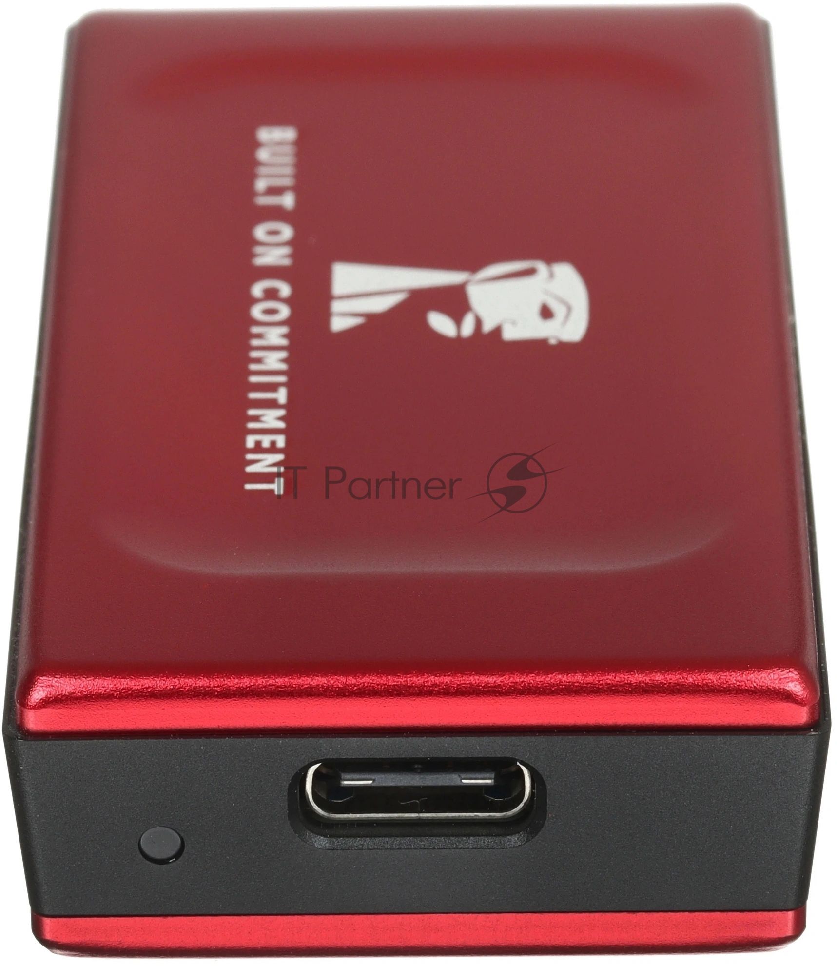 Внешний SSD Kingston XS1000, 2TB, USB 3.2 Gen 2 Type-C, R/W 1050/1000, красный