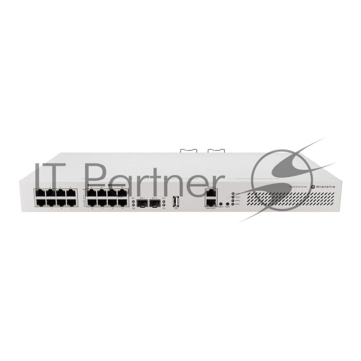 Коммутатор MikroTik CRS418-8P-8G-2S+RM, 17×1 Гбит/с (8×PoE) + 2×10 Гбит/с SFP+, управляемый