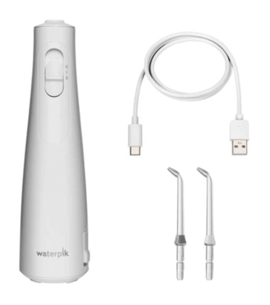 Ирригатор Waterpik WF-21 белый, от аккумулятора, 210 мл, 2 режима