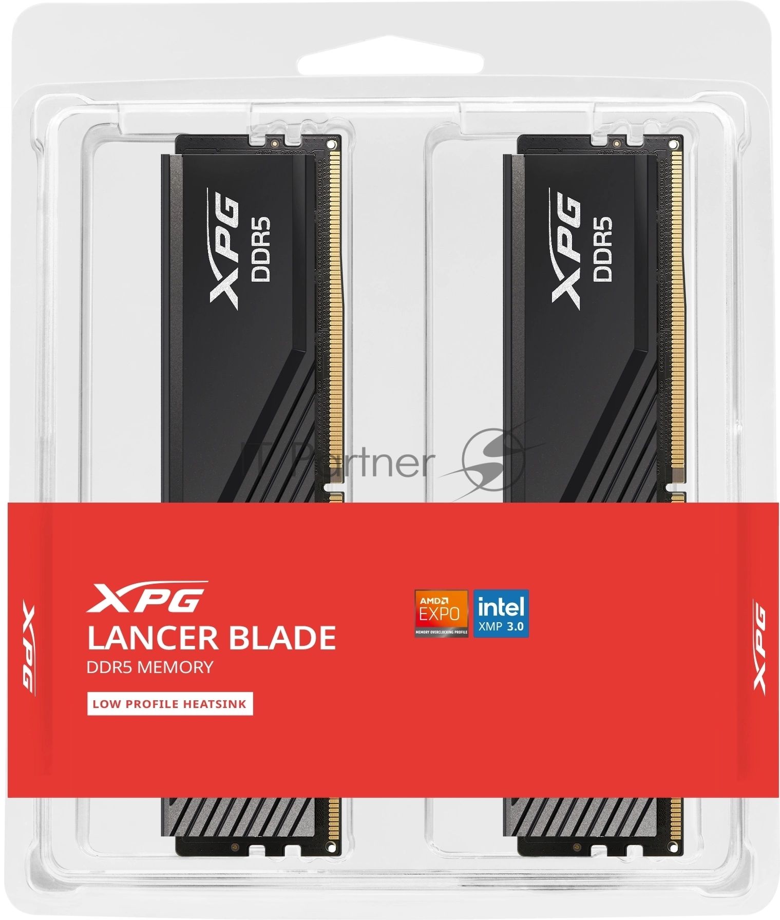 Оперативная память XPG Lancer Blade, DDR5, 32GB (2x16 GB), 6000 MHz, CL30, DIMM, радиатор, черный