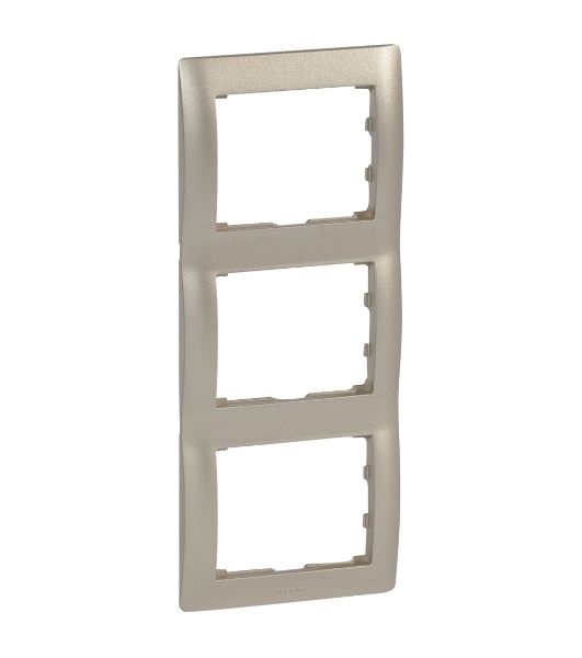 G.Life Рамка 3 поста, titanium, верт. G.Life Рамка 3 поста, titanium, верт.