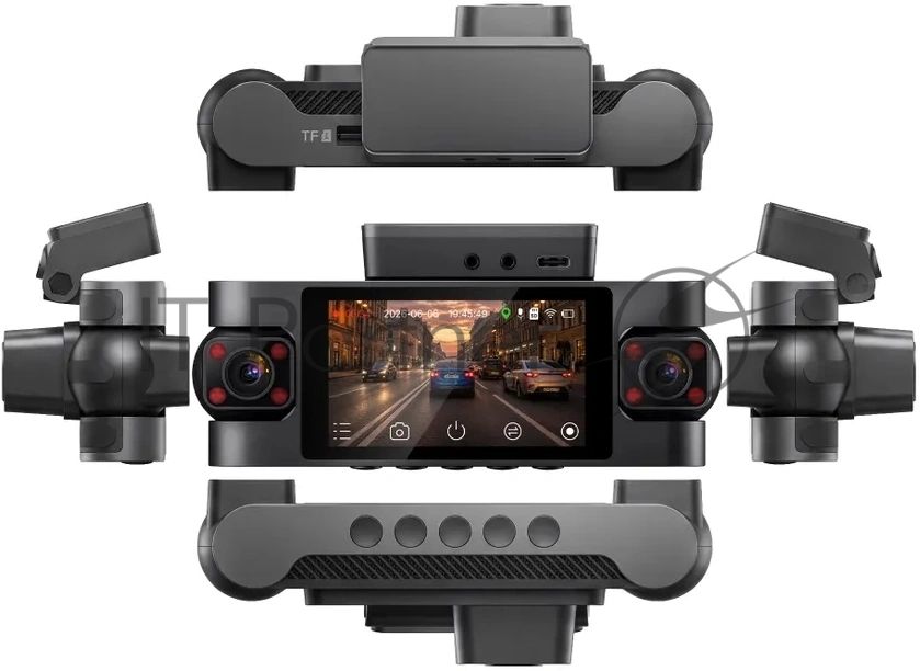 Видеорегистратор TrendVision Proof 360 GPS Ultra черный 2Mpix 2160x3840 2160p 150гр. GPS SigmaStar SSC8838G