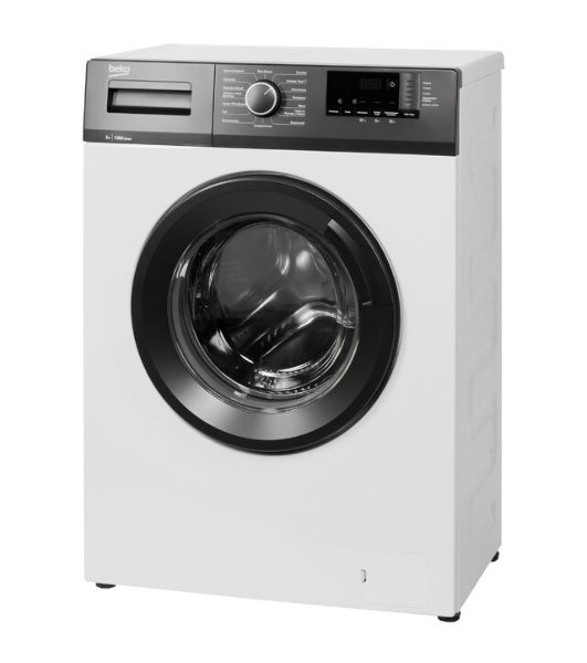 Стиральная машина Beko WHE5512BBW RUKZ BX B7SE4001000 7329810011 белый, загрузка фронтальная 5 кг, 1000 об/мин, класс A