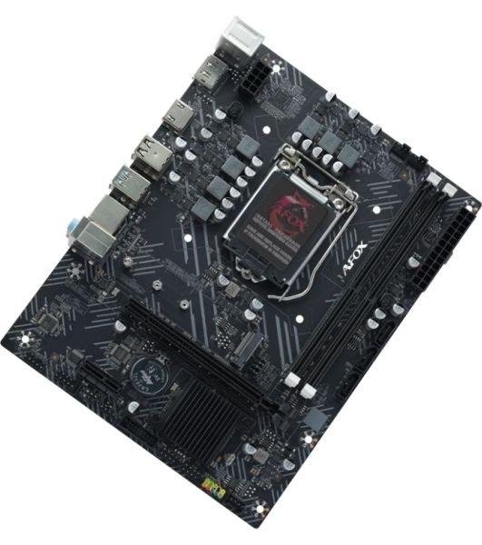 Материнская плата AFOX IH510D4-MA-V4, LGA 1200, Intel H510, 2xDDR4, 3xSATA, 1xM.2, 1xPCIe 3.0 x16, 1xPCIe 3.0 x1, 1xHDMI, 1xDP, 1x1Gb LAN, 2xUSB-A 5Gbps, 2xUSB-A 2.0, 3x3.5 мм, 5.1, mATX