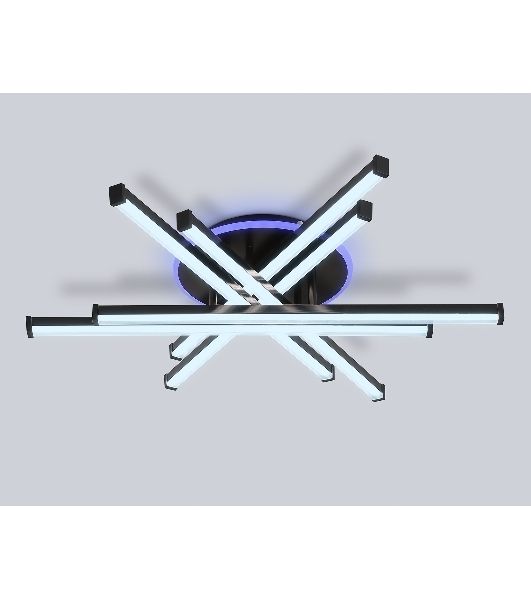 Потолочный светодиодный светильник Ambrella light FL6272 BK черный 76W 3000K-6400K+RGB 700*615*135 (ПДУ ИК)