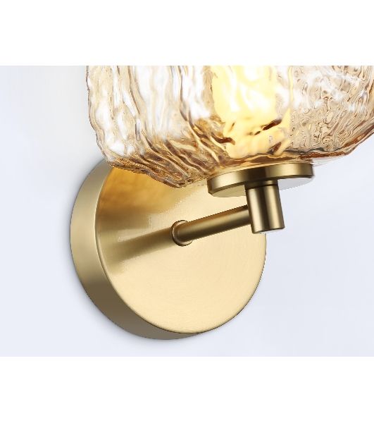 Настенный светодиодный светильник Ambrella light LH30108 SB/TI бронза/янтарь 8W 3000K 140*190*285