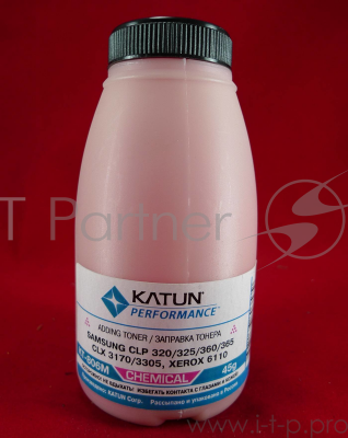 Тонер Samsung CLP 320/325/360/365, CLX 3170/3305, Xerox 6110 magenta, химический (фл.45г.) Katun фас. Россия