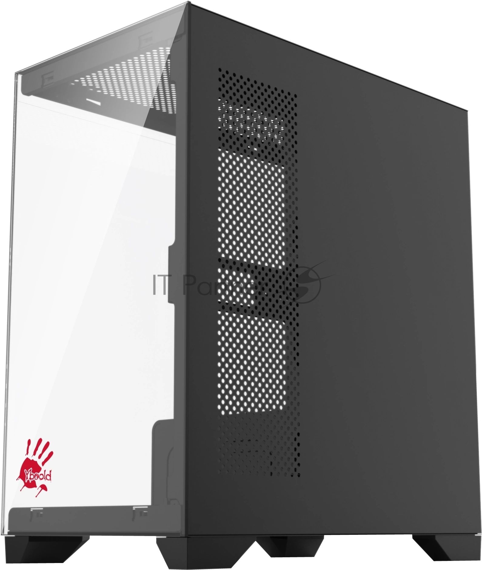 Компьютерный корпус Bloody BD-CC103 черный без БП mATX 7x120мм 1xUSB 2.0 1xUSB 3.0 audio bott PSU