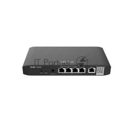 Маршрутизатор Ruijie Reyee RG-EG105G-P-V3, 4×1 Гбит/с PoE + 1×1000 Мбит/с Uplink, управляемый Маршрутизатор Ruijie Reyee RG-EG105G-P-V3, 4×1 Гбит/с PoE + 1×1000 Мбит/с Uplink, управляемый