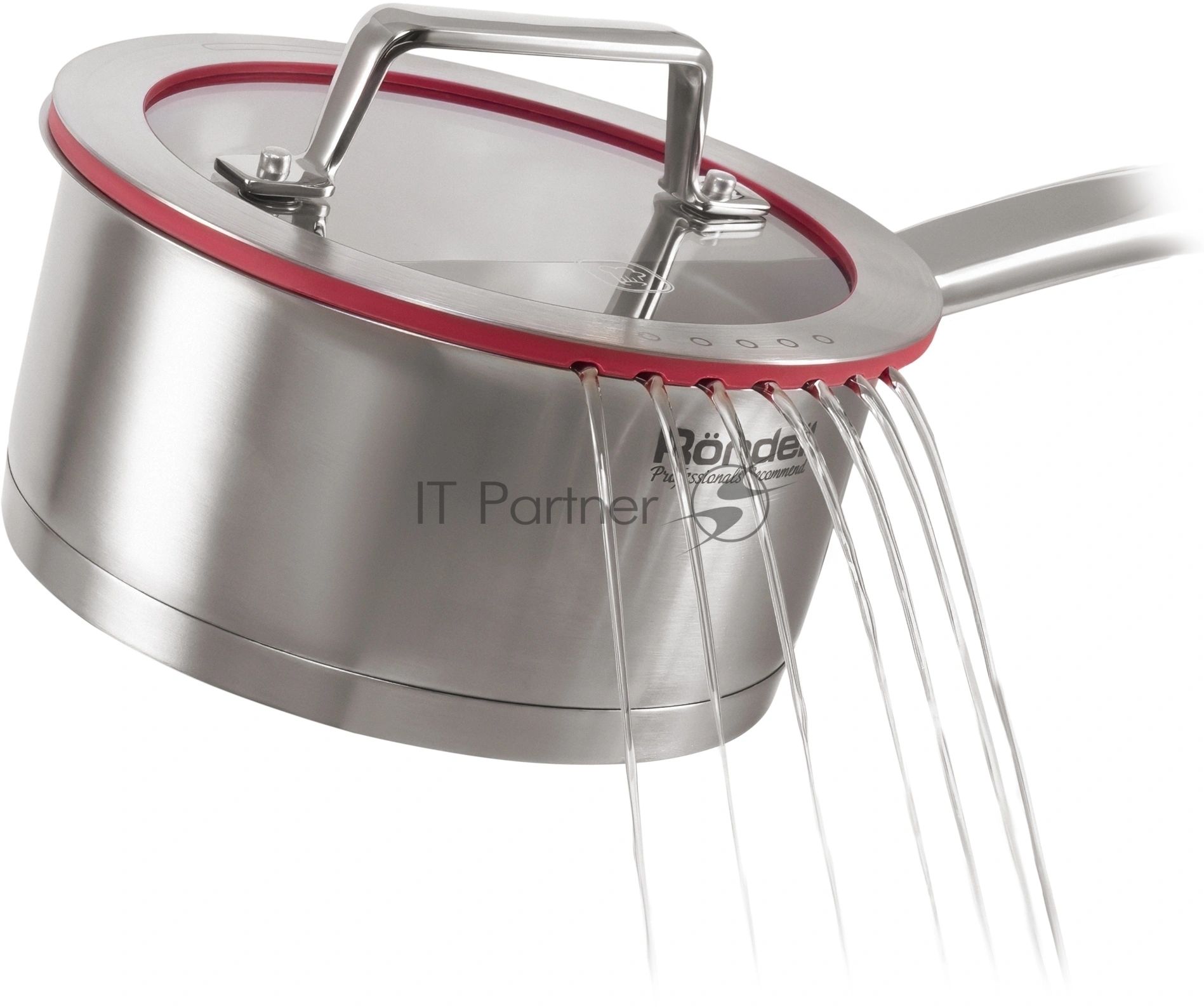 Ковш Rondell Verter RDS-2028 1.3л. d=16см (с крышкой) стальной