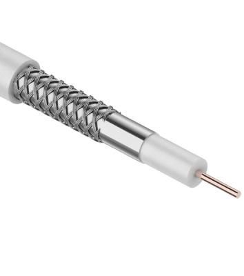 Кабель коаксиальный CAVEL DG-113, Cu/Al/CuSn, 75%, 75 Ом, бухта 100 м, белый
