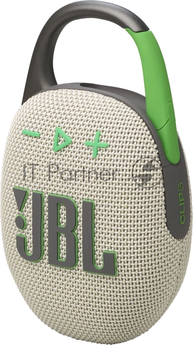 Колонка портативная JBL Clip 5 песочный 7W Mono BT 10м 1400mAh