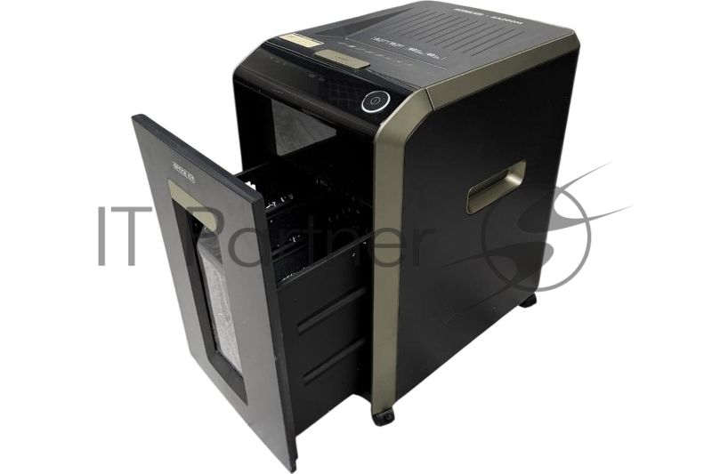 Шредер Office Kit SA200С 3,8x10 черный/серый с автоподачей (секр.P-4) фрагменты 220лист. 40лтр. скобы пл.карты
