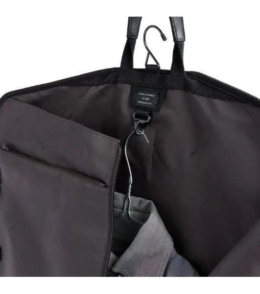 Сумка портплед Piquadro Brief2 PA7047BR2/N черная нейлон/натур.кожа