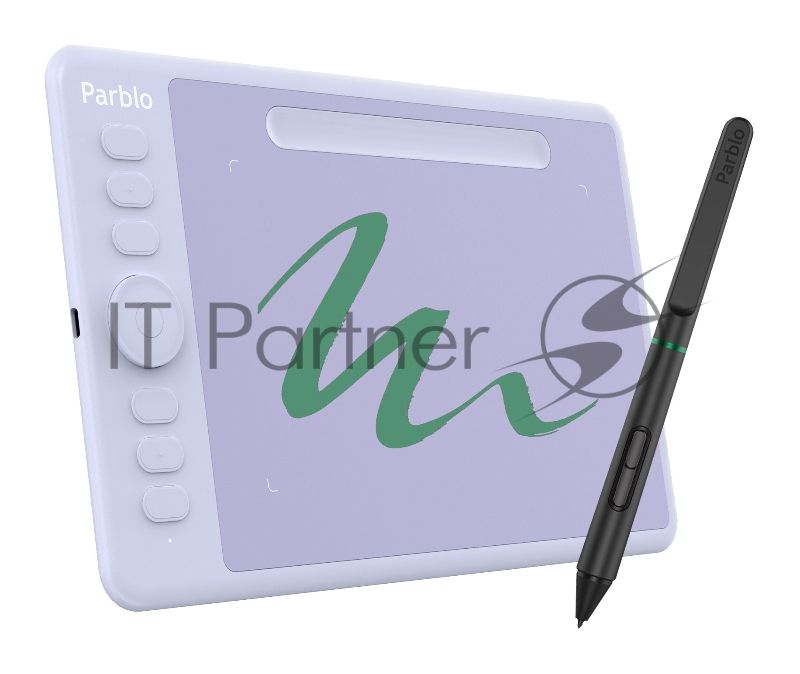 Графический планшет Parblo Intangbo S USB Type-C пурпурный