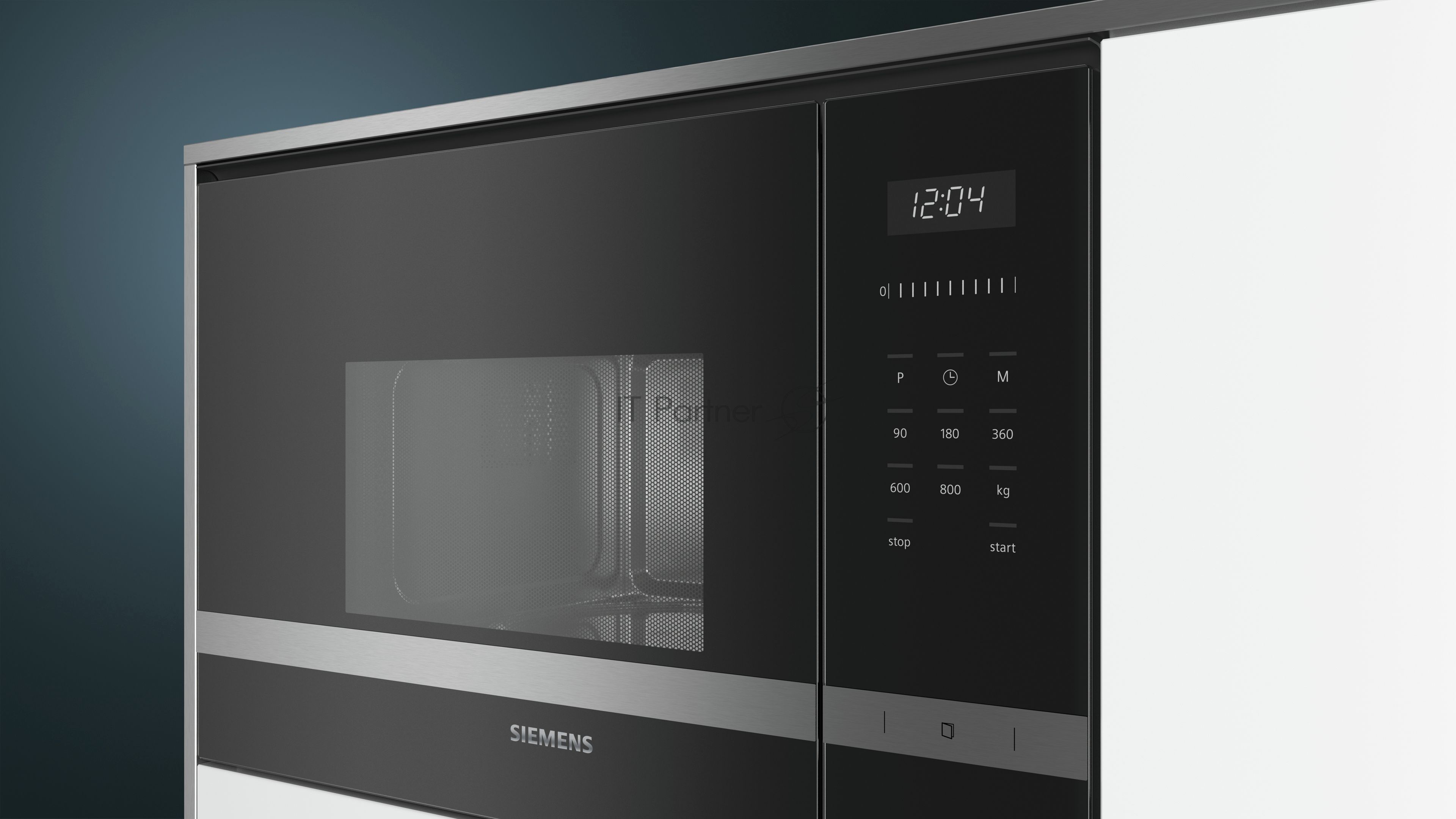 Микроволновая печь встраиваемая Siemens BF525LMS0 чёрный, 20 л, 800 Вт, переключатели - сенсор