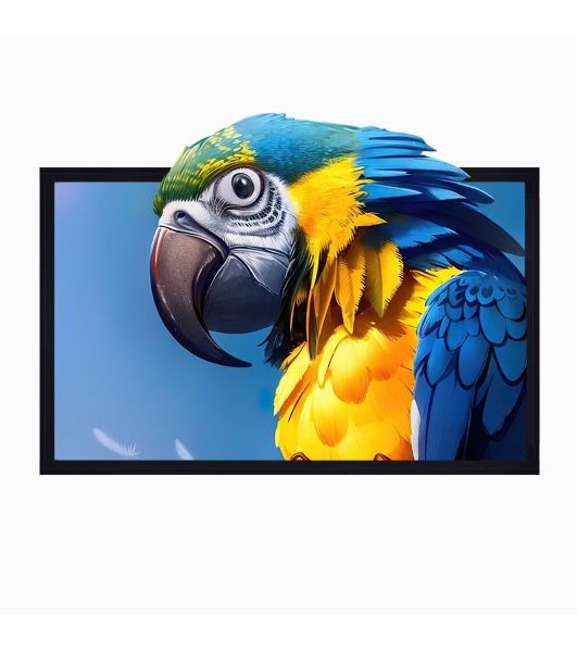 Экран для проектора S'OK SCFRV-236x133G 107" 16:9 на бархатной раме, High Contrast Gray, черная рама