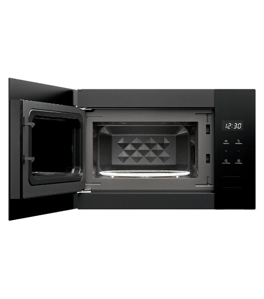 Встраиваемая микроволновая печь MONSHER MMH 1115 Noir, High-Tech, 15 л, мощность 600 Вт, 5 уровней мощности, размораживание, сенсорное управление, черный