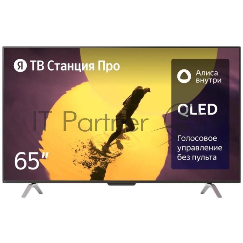 Телевизор Яндекс 65" YNDX-00102 черный QLED UHD LCD 60Hz Яндекс ТВ