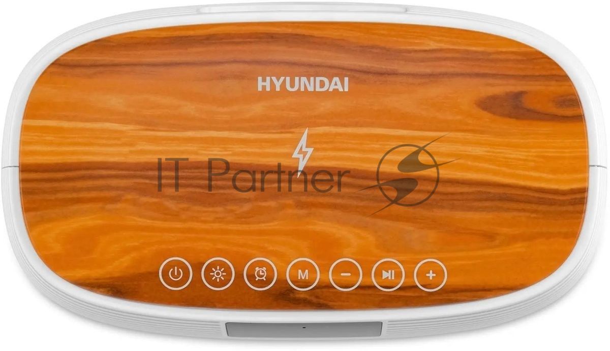 Радиобудильник Hyundai H-RCL231 белый LCD подсв:белая часы:цифровые FM