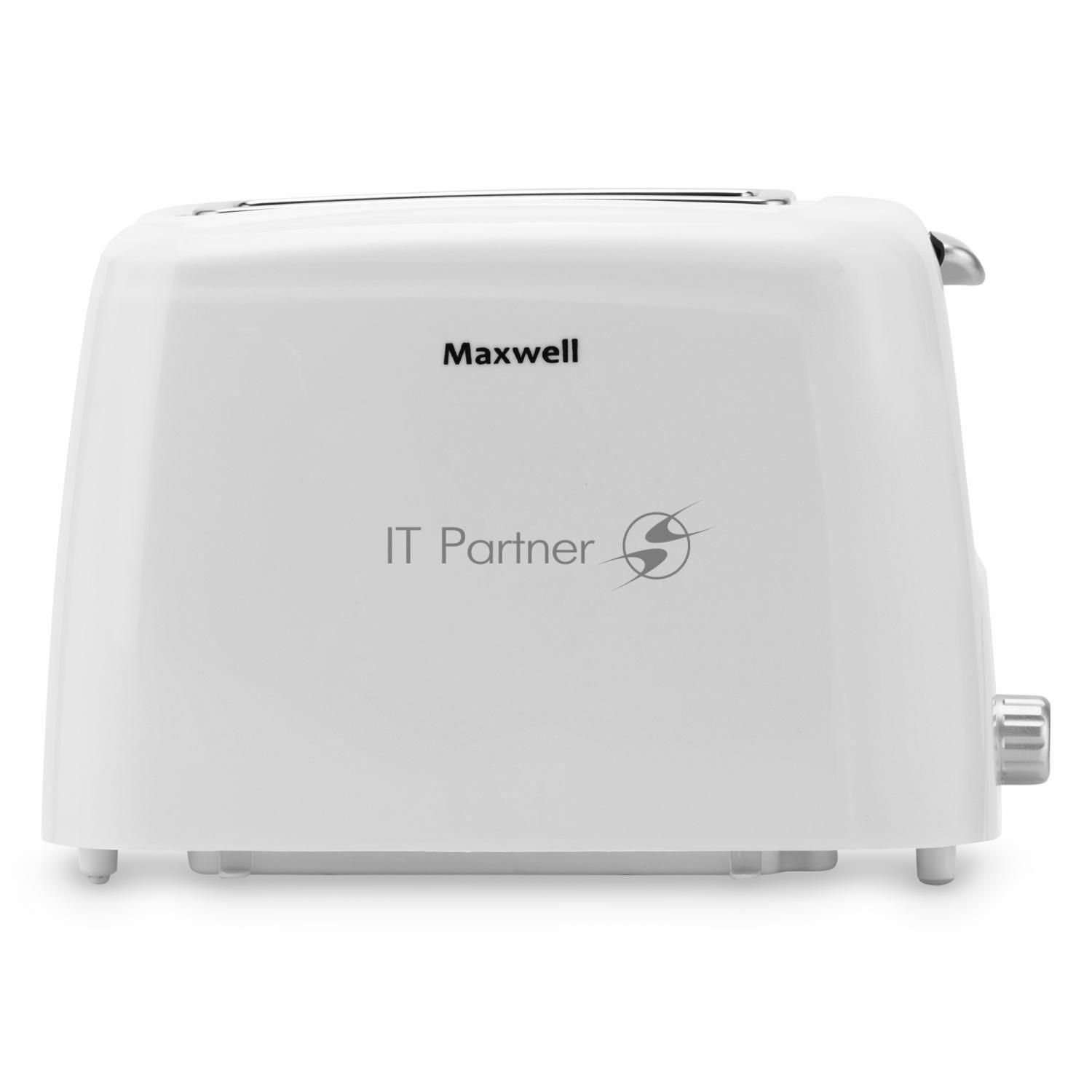 Тостер Maxwell MW-1504 W, белый 750 Вт,пластиковый корпус.