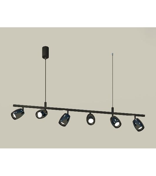 Светильник Ambrella light XB9006500/6 SBK/DCH/PBK черный песок/черный хром/черный полированный MR16 GU5.3 (С9006,С1123,N7011)