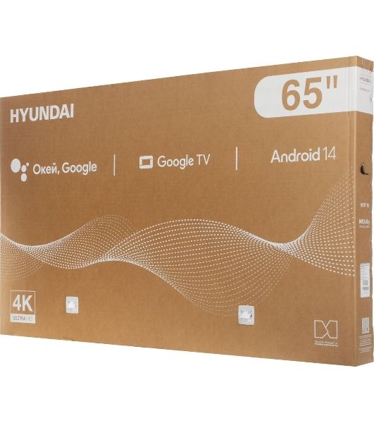 Телевизор Hyundai 65" H-LED65BU7011 черный LED 4K UHD 60Hz Smart TV 2GB/16GB