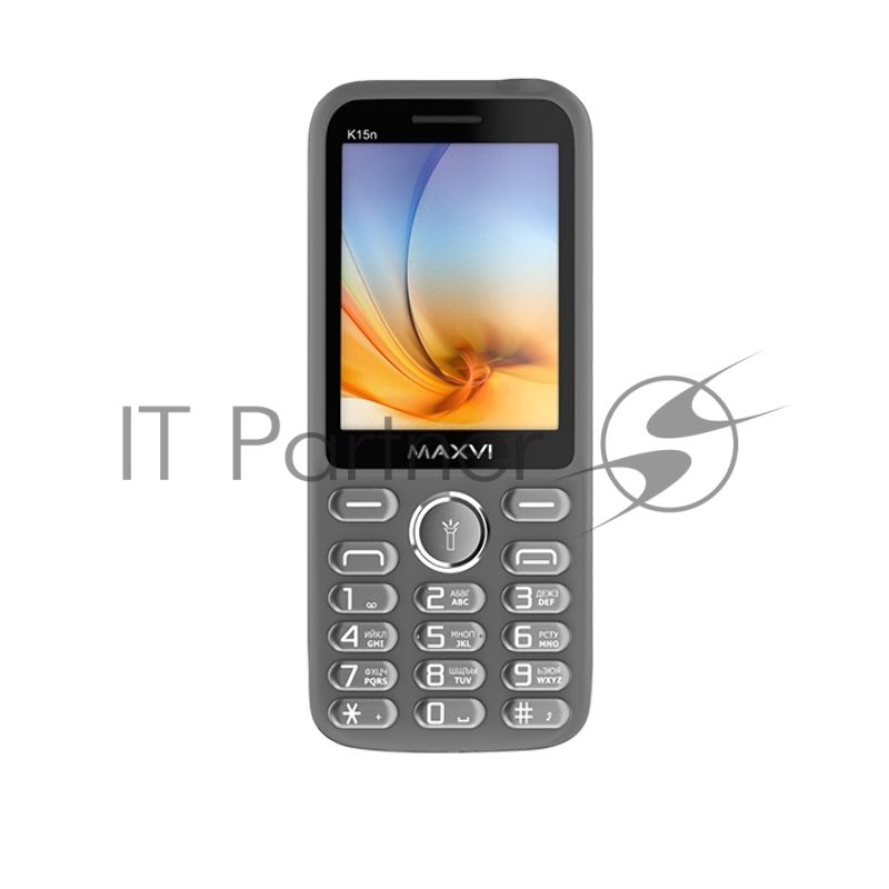 Мобильный телефон Maxvi K15n серый