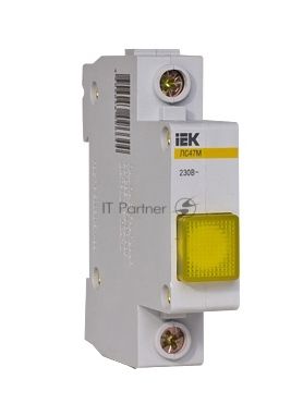 Лампа сигнальная ЛС-47М жел. IEK MLS20-230-K05