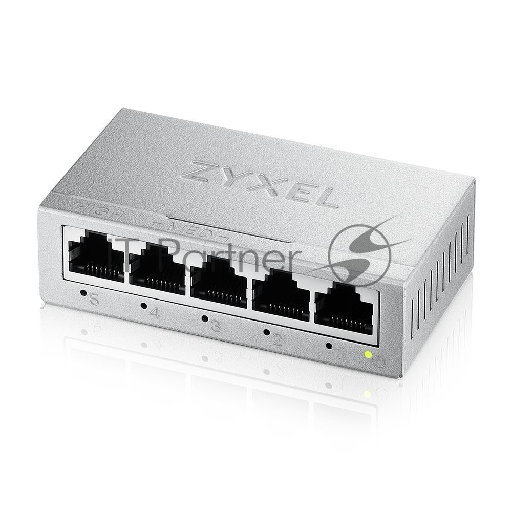 Коммутатор Zyxel GS-105B v5, 5 портов 1000 Мбит/с