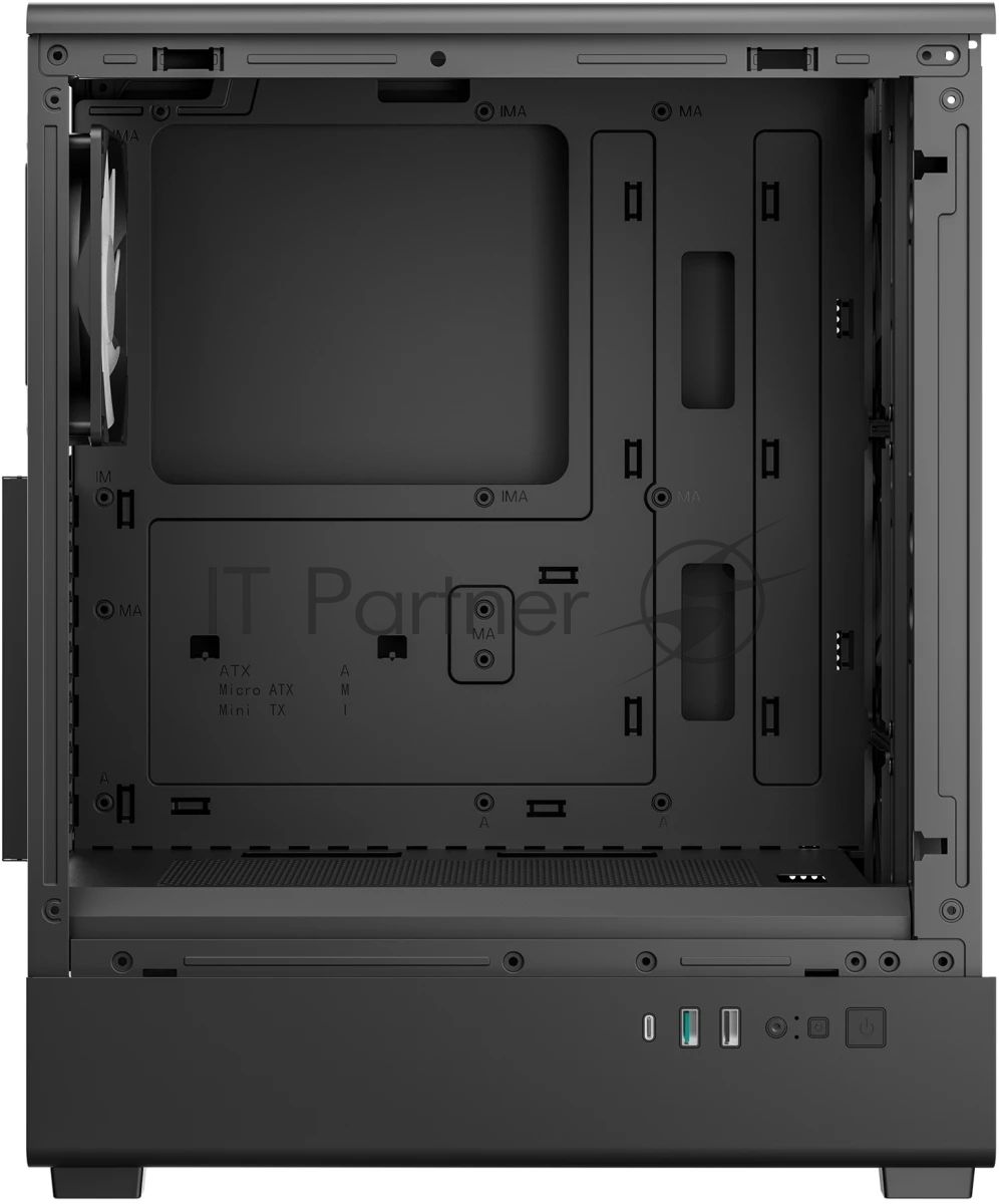 Корпус DeepCool CC550 4F, Midi-Tower, чёрный, 4 x 120 мм