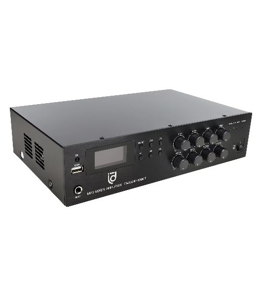 Микшер-усилитель Intrend ITMXAMP-120MT MP3, FM тюнер, USB, Bluetooth, 2хMic/3хLine входы, 1хLine выход,120 Вт, 4/8Ом/100V, IR-пульт в комплекте