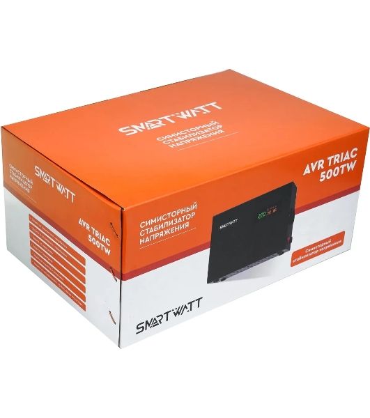 Стабилизатор напряжения Smartwatt AVR Triac 500TW 500ВА черный