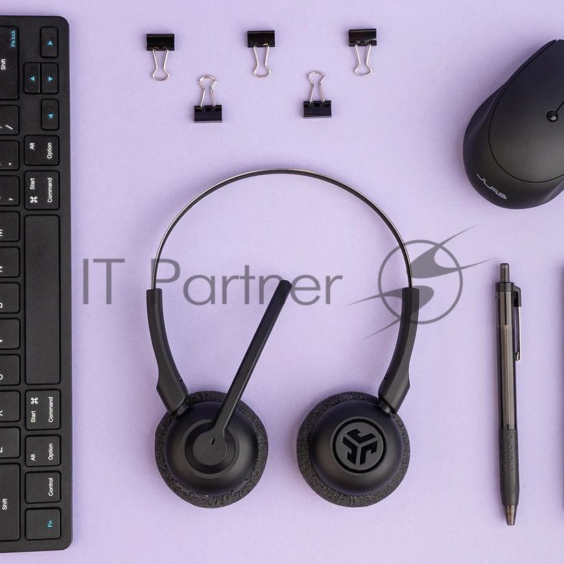 Гарнитура JLab GO Work Pop Wireless Headphones чёрный, беспроводная, Bluetooth, до 50 ч