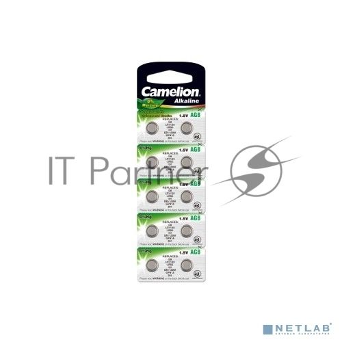 Батарейка для часов Camelion G 8 BL-10 Mercury Free (0%Hg), 391A/LR1120/191) 1.5 В