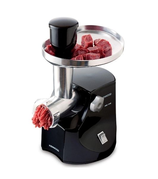 Мясорубка электрическая Kenwood MG474 черный, 1500 Вт, 1.5 кг/мин, реверс, защита от перегрузки, насадки - 6