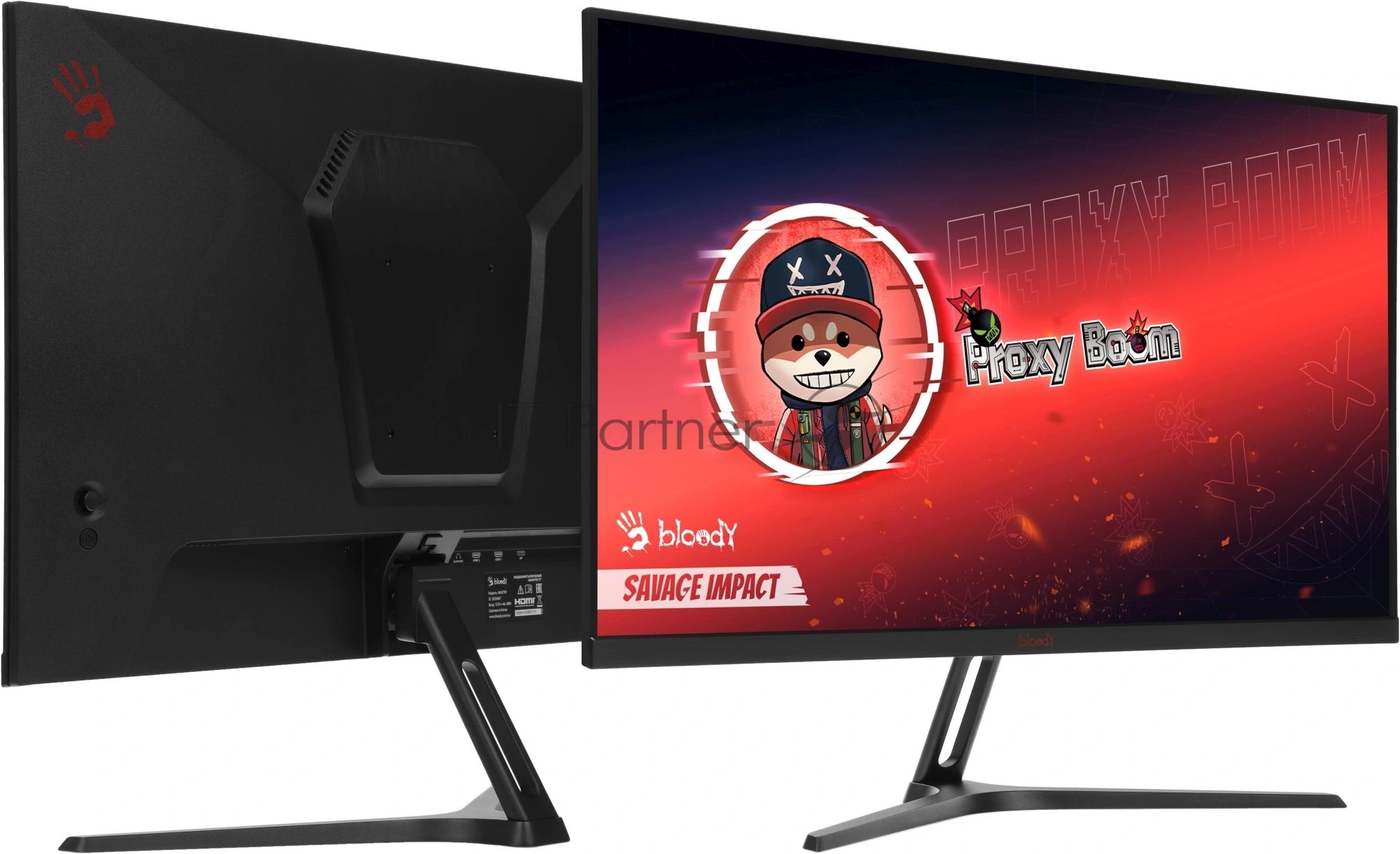Монитор 27" Bloody MN270F IPS 1920x1080, 180 Гц, 1 мс, 16:9, 300 кд/м², 2xHDMI, 1xDP, 1x3.5 мм, черный