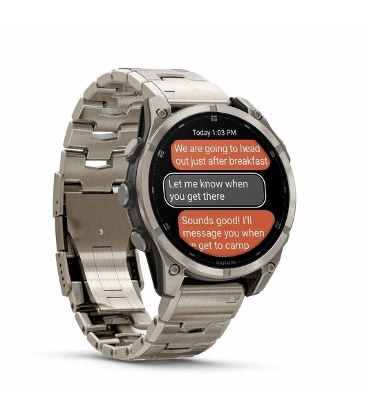 Умные часы Garmin Fenix 8 1.4" AMOLED, Wi-Fi, Bluetooth, NFC, 100м, титановый серый / титановый