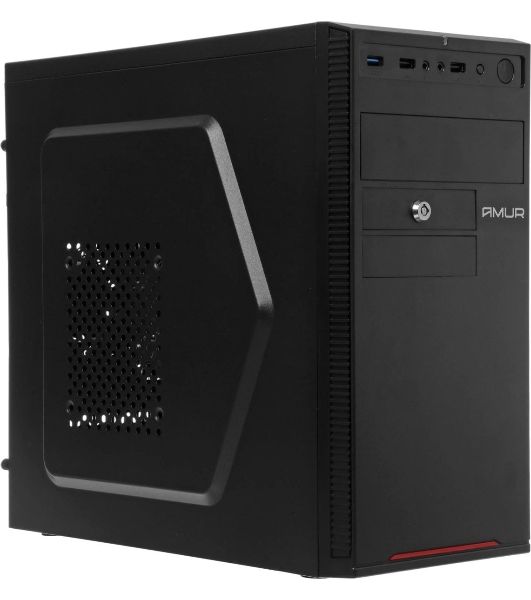 Компьютер Amur Нарвал B7I21 MT i3 12100 (3.3) 16Gb SSD 256Gb UHDG 730 FreeDOS GbitEth 400W мышь клавиатура черный (RUS) (2147002)